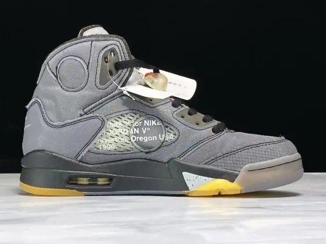 Rep MAX Air Jordan 5 Black CT8480-001 Off-White x 0619